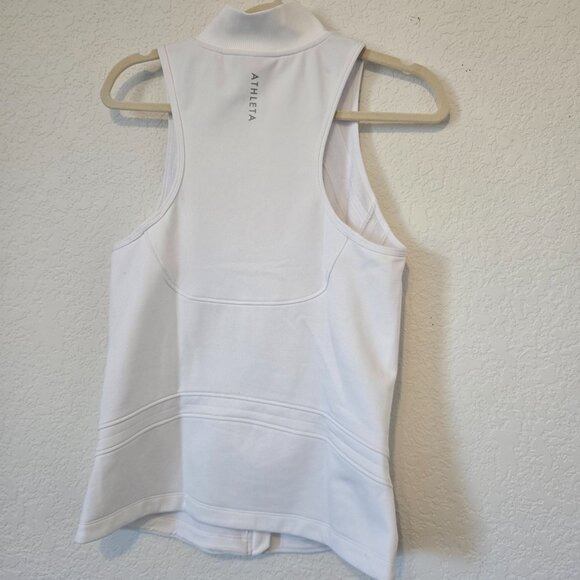 NWT Athleta Evolve Fleece Vest in White - Medium - Picture 3 of 6